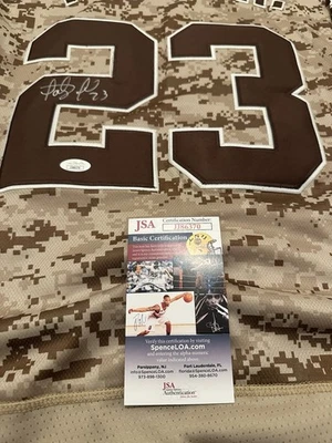 FERNANDO TATIS JR. signed Jersey JSA CERTIFICATE- San Diego Padres Camo - Image 1 of 4