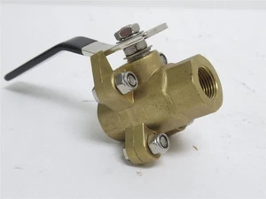 196319 New-No Box; Industry-Std 1WMK3 Ball Valve; 3/8" Brass Body - Picture 1 of 6