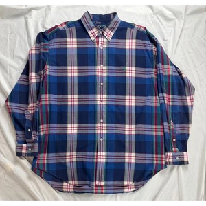 Ralph Lauren Blake Plaid Button Down Shirt Men's Size L Long Sleeve Cotton - Picture 1 of 11