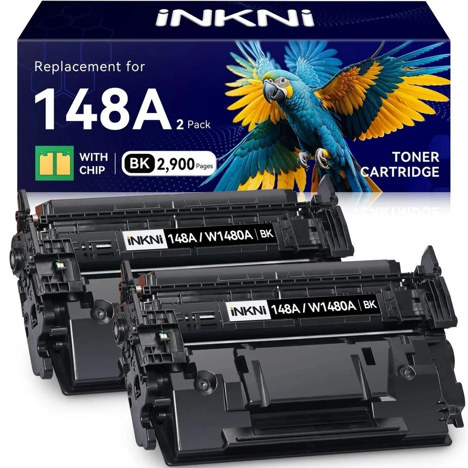 2PK W1480A Toner Cartridge for HP 148A Pro MFP 4101fdn 4101fdw,4001dw with Chip - Image 1 of 1