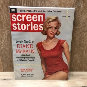 Vintage DELL Screen Stories Magazine JUNE / 1962 Diane McBain Cover - Picture 1 of 3