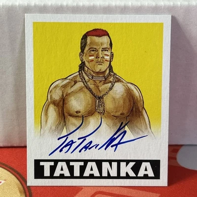 Tarjeta automática Leaf Originals Wrestling Tatanka #TAT PSA 2012/99 Foto 1 de 2
