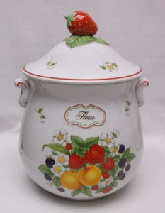 Lenox Orchard Fruit Collection Flour Canister - Picture 1 of 5