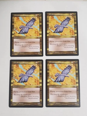 MTG Playset 4x Windreaper Falcon (Mirage/Gold/U) - BGM - Image 1 of 2