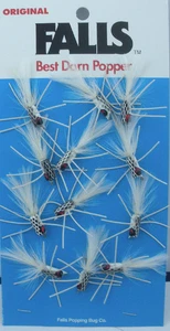 Betts 50A-8 Falls Fly Shimmy Bug #8 Wht Body Black Scale WhTail Card of 12 - Picture 1 of 1