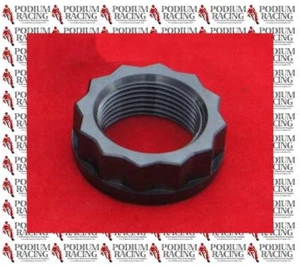 DUCATI SCRAMBLER BLACK TITANIUM FRONT AXLE NUT BI-HEX 12 POINT 74810141A B C - Picture 1 of 1