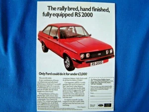 VINTAGE AD GALLERY - POST CARD No.70 - FORD ESCORT RS2000 MKII - VF43PC - Foto 1 di 2