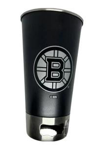 BOSTON BRUINS Metal NHL Team PINT Cup with Dual OPENERS Collectible Fan Gift - Picture 1 of 5