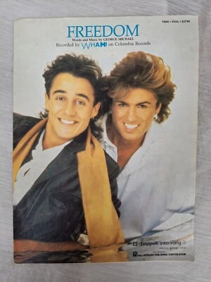 Wham! Freedom Sheet Music Book Columbia Records - Image 1 of 3