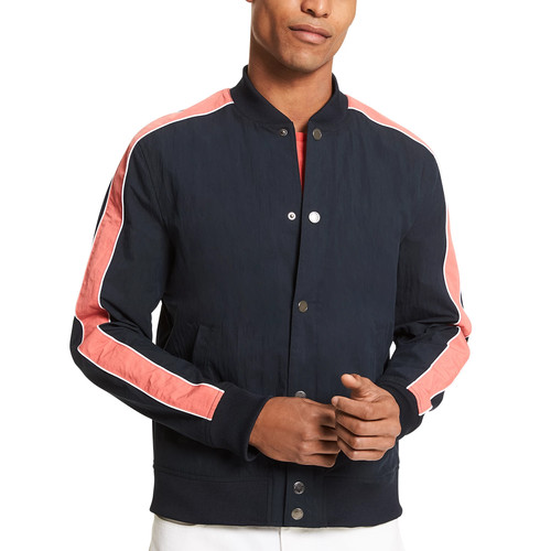 Michael Kors Giacca Bomber Uomo Idrorepellente Antipiegabile Blu Scuro (Grande)