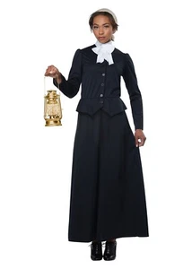 Susan B. Anthony / Harriet Tubman Costume, Victorian Black Dress, Historical NWT - Picture 1 of 1