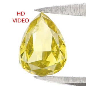 0.40 CT Natural Loose Pear Cut Diamond 5.85 MM Yellow Color Pear Diamond LQ6514 - Picture 1 of 8