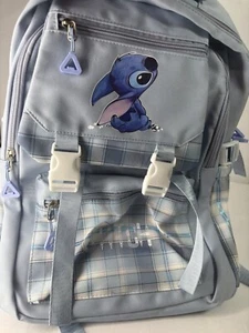 Disney Stitch Allover 16" Large school Backpack Book Travel Bag, New - Picture 1 of 7