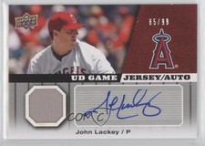 2009 Upper Deck UD Game Jersey Auto /99 John Lackey #GJ-JO Auto