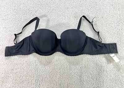 Sujetador Aerie 36DD Negro Encaje Sin Tirantes Convertible Acolchado Cierre con Aros Espalda Nuevo Foto 1 de 4