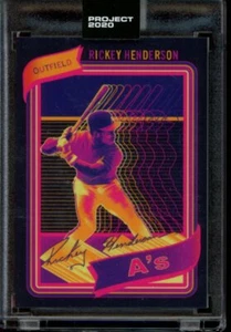 Topps Project 2020 #21 Rickey Henderson 1980 Card by Matt Taylor SP - Picture 1 of 2