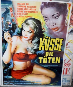 Küsse die Töten Susanne Kraetsch A1 84 x 60cm Original Kinoplakat - Imagen 1 de 1