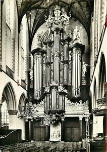 RPPC Postal Antigua Continental 4 x 6 St. Bavo Órgano Países Bajos Haarlem  - Imagen 1 de 2