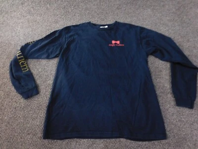 Camisa Simply Southern Para Hombre Mediana Azul Elefante Gráfico Camiseta Logo Manga Larga Foto 1 de 4