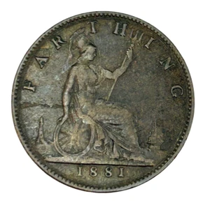 2 Great Britain 1881 & 1900 1 Farthing Coins World Foreign Coin NICE - Picture 1 of 4