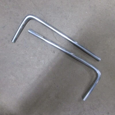 68 1968 OLDSMOBILE CUTLASS 442 ORIGINAL GM FRONT EYEBROW MOLDINGS 398274 398275 - Image 1 of 4