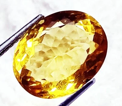Citrine Loose Gemstone 11.05 Ct Oval Shape Certified - Image 1 of 4