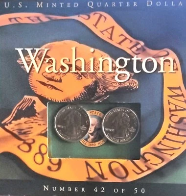 Unc 2007 P and D Washington State Quarter Mint Set With Off Center Mint Error - Image 1 of 4