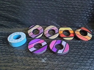 Lote de 3 pares de empuñaduras Flite BMX Donuts vintage súper raras Race Freestyle GT Foto 1 de 4