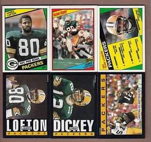 COMPLETE 1984 and 1985 Topps Green Bay Packers TEAM SETS - 4 James Lofton Dickey