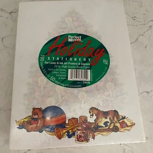 Holiday Stationery Set Matching 50 Envelopes Perfect Print 100 Sheets 8.5 X 11 T - Picture 1 of 7