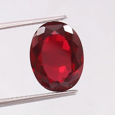 AAA Flawless Dark Red Mozambique Ruby – 12x9mm Oval Cut Loose Gemstone | Genuine - Image 1 of 4