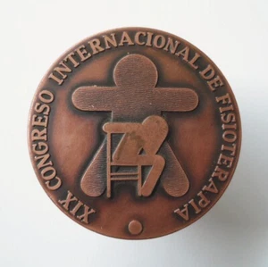España medalla XIX Congreso Internacional de Fisioterapia 1984 Barcelona - Imagen 1 de 4