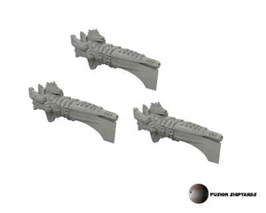 Gleve-Klasse Eskortschiffe (3 Modelle) | Human Navy for Battlefleet Colossus - Picture 1 of 2