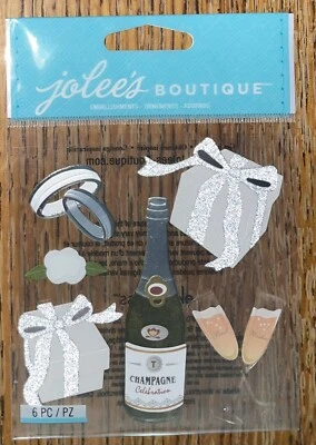 RARO Jolees Regalos de Boda Champán Flautas Copas Anillos Regalos 3D Libro de Recortes Foto 1 de 4