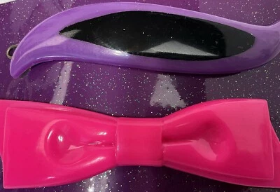 Juego De Colección De 2 Pinzas Para El Cabello Swoosh Lazo Francés Remolino 4 Pulgadas Foto 1 de 4