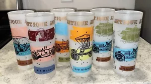Vintage Mid Century Anchor Hocking Auto Highball Glasses Set Of 6 - Picture 1 of 22