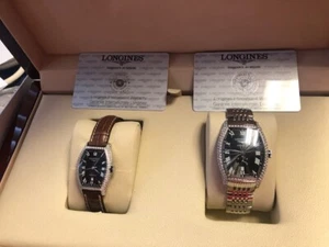 Men Longines Evidenza L2.642.0 & Ladies Longinens Evidenza L2.142.0 Diamond - Picture 1 of 12