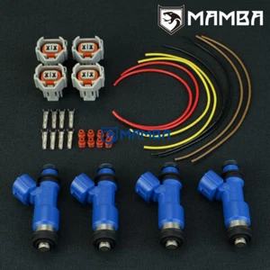 Genuine New Denso For Subaru GDA GDB EJ20 EJ25 STI 565cc Blue Injector (4 Sets) - Picture 1 of 7