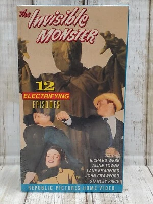 The Invisible Monster 1950 VTG John Crawford George Meeker 2 VHS Tapes- RARE - Image 1 of 3