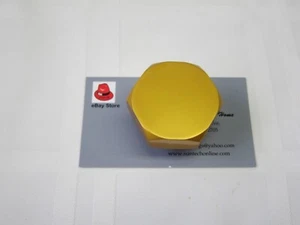 Lowrider Hydraulics 3/8" hex tank plug, 1.95" diameter, anodized golden, 1 pack - Bild 1 von 8