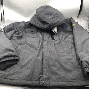 GEMYSE Men's Waterproof Ski Snow Rain Jacket Winter Coat GREY Sz XL - Picture 1 of 12