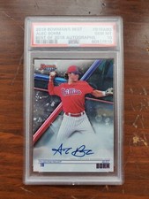 2018 Bowman's Best ~ Alec Bohm Best of 2018 Auto #B18-ABO  Phillies ~ PSA 10