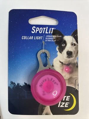 Nite Ize SpotLit Collar Light Pink Plastic Lot Of 2 - Image 1 of 4