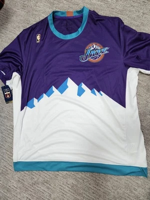 Men's Utah Jazz Nike Hardwood Classics Lightweight Warm T Shirt Size Xl  - Image 1 of 4