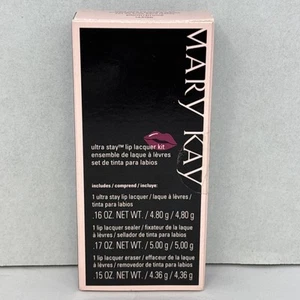 Mary Kay Ultra Stay Lip Lacquer Kit Plum/Prune 143196 New In Box Sealed - Picture 1 of 3