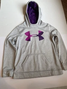 Under Armour Girls Sweatshirt Size YLG, Color Grey. - Picture 1 of 8