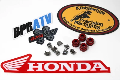 Honda TRX400EX 400EX 400X XR400 Valve Keeper Cotters Kibblewhite RED Viton Seals - Image 1 of 4