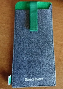 Specsavers Glasses Case Grey Pouch. Eyeglasses Cover. Includes cloth - Picture 1 of 3