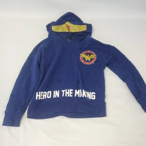 Girls Wonder Woman S Long Sleeve Hoodie - Picture 1 of 8