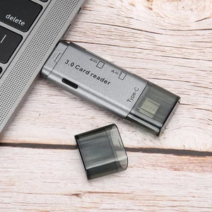2 In 1 Type‑C Memory Card Reader For Desktops Tablets USB3.0 Interface FY - Afbeelding 1 van 16